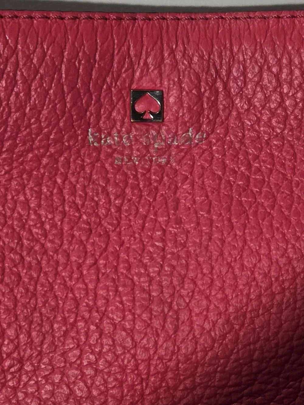 Kate Spade Hot Pink Pebbled Leather Crossbody Bag